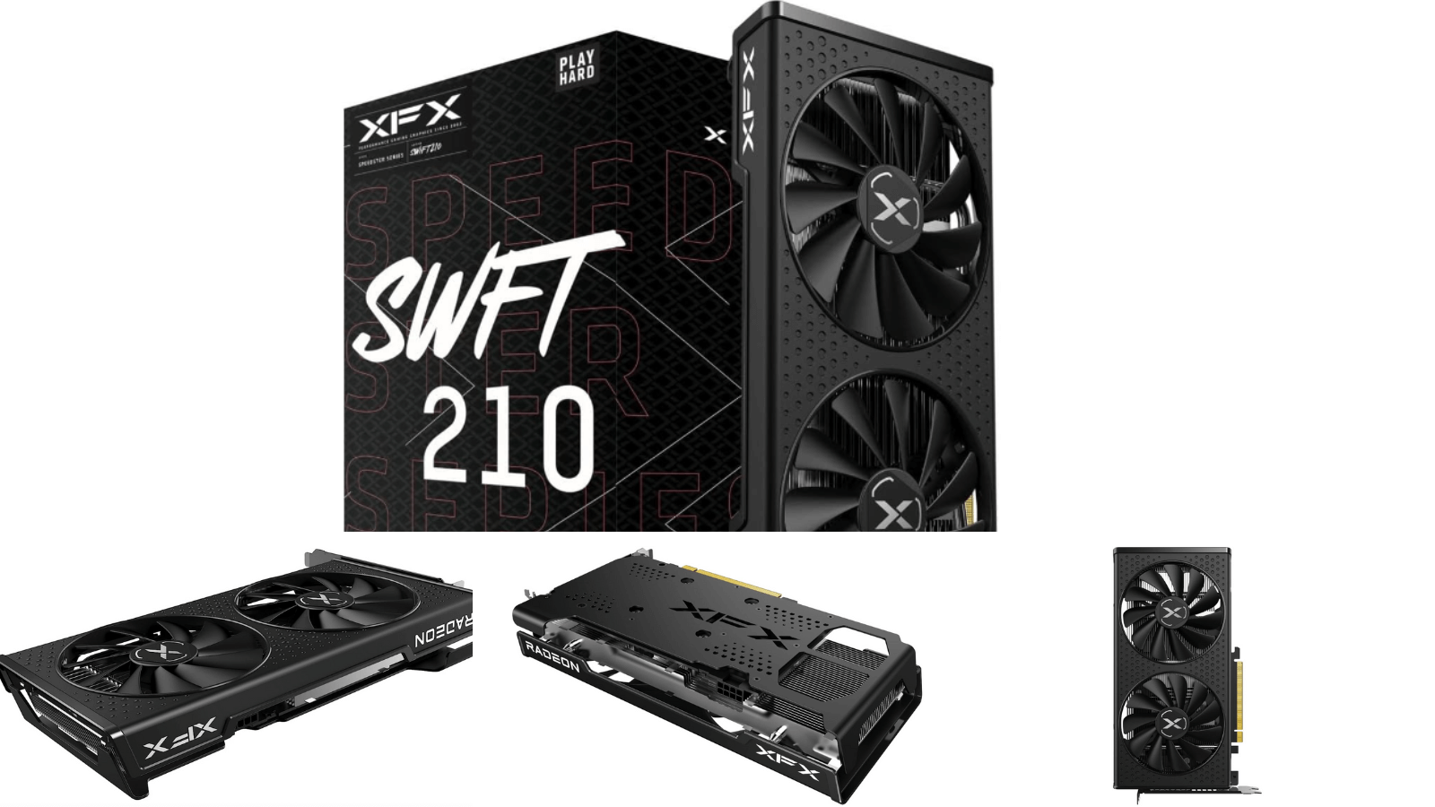 XFX Speedster SWFT 210 Radeon RX 6600 CORE Gaming Graphics Card with 8GB GDDR6 HDMI 3xDP, AMD RDNA 2 RX-66XL8LFDQ